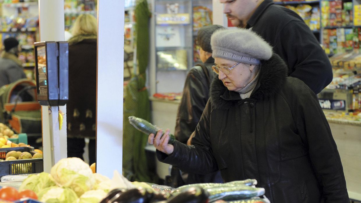 Продовольственный рынок в Риге 