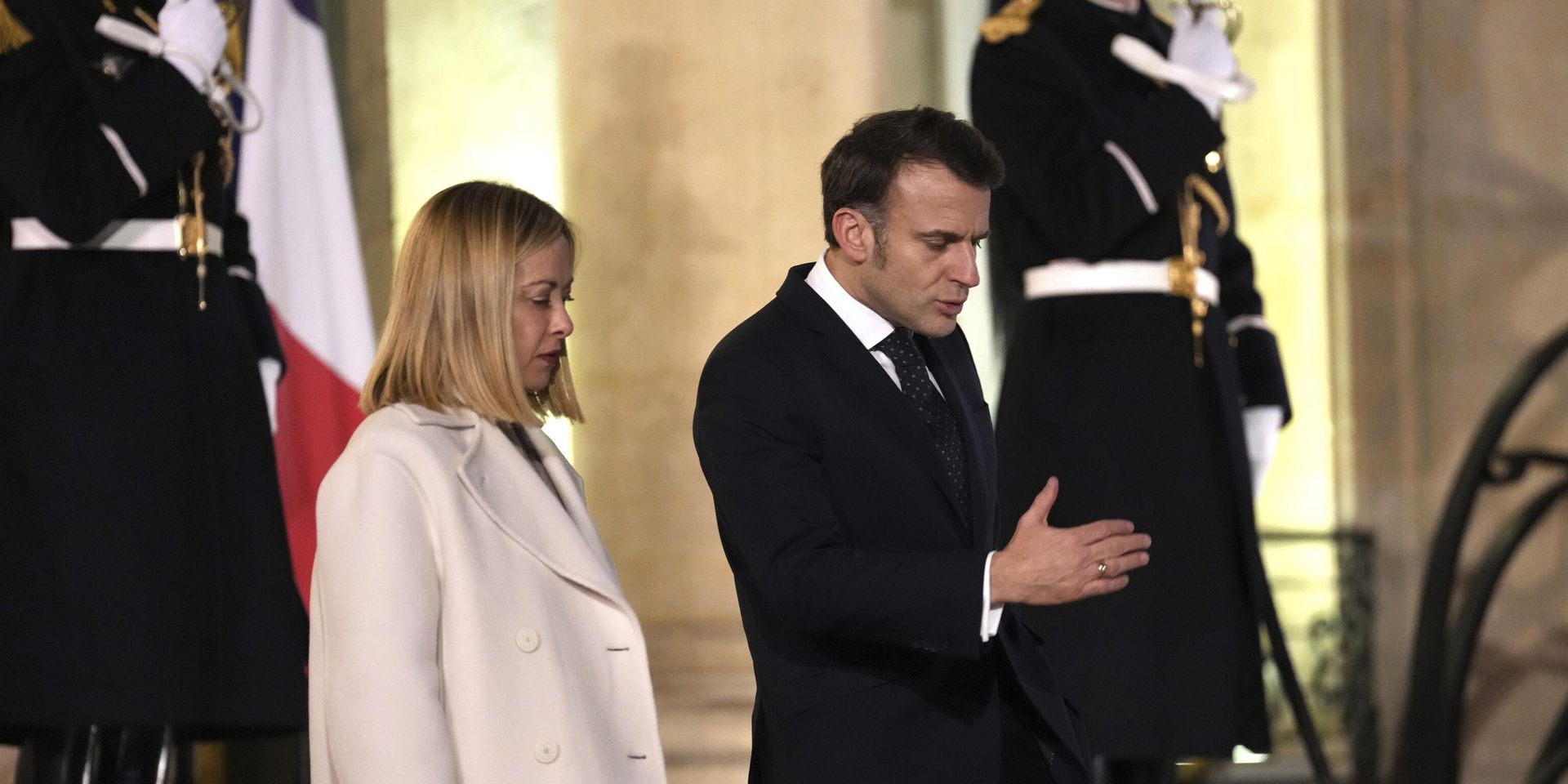 Премьер-министр Италии Джорджа Мелони и президент Франции Эммануэль Макрон - ИноСМИ, 1920, 01.04.2025