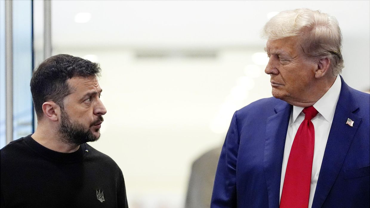 Встреча вывшего президента Дональда Трампа с Владимиром Зеленским в Trump Tower 27 сентября 2024 года в Нью-Йорке