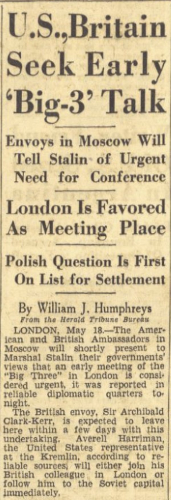 International Herald Tribune