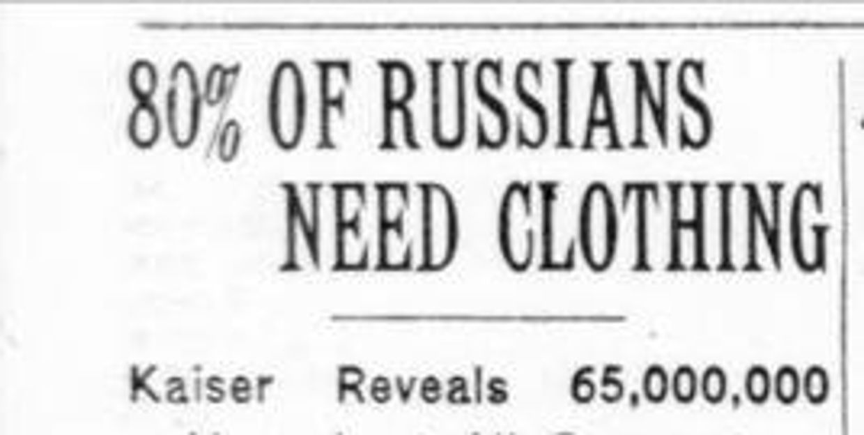 80% русских нуждаются в одежде