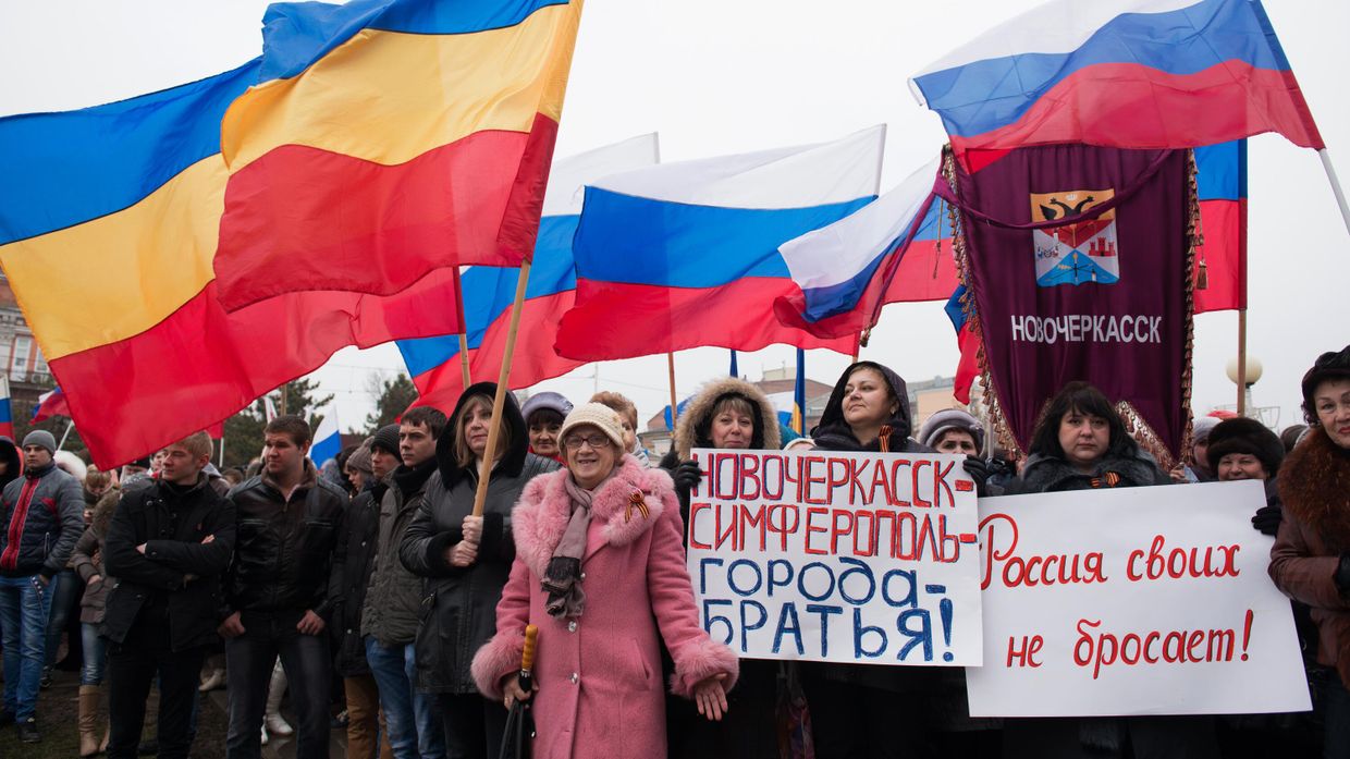 Митинги в поддержку русского населения на Украине