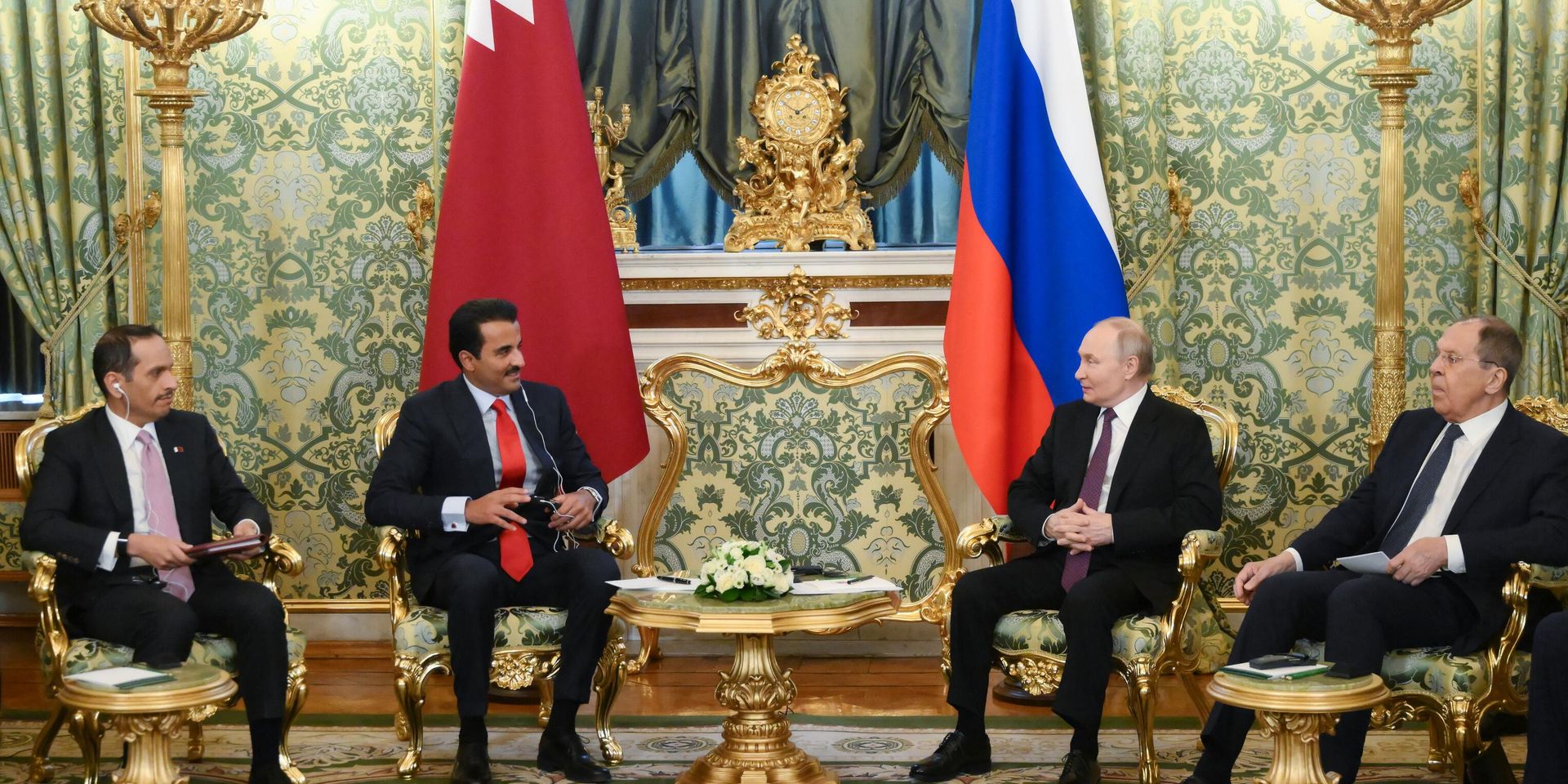 Встреча президента РФ Владимира Путина и эмира Катара Тамима бен Хамада Аль Тани - ИноСМИ, 1920, 17.04.2025