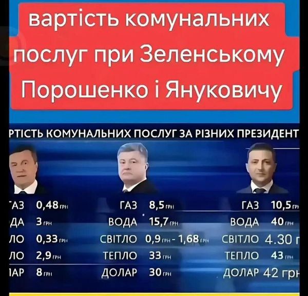 Тарифы на коммунальные услуги (фото из соцсетей)