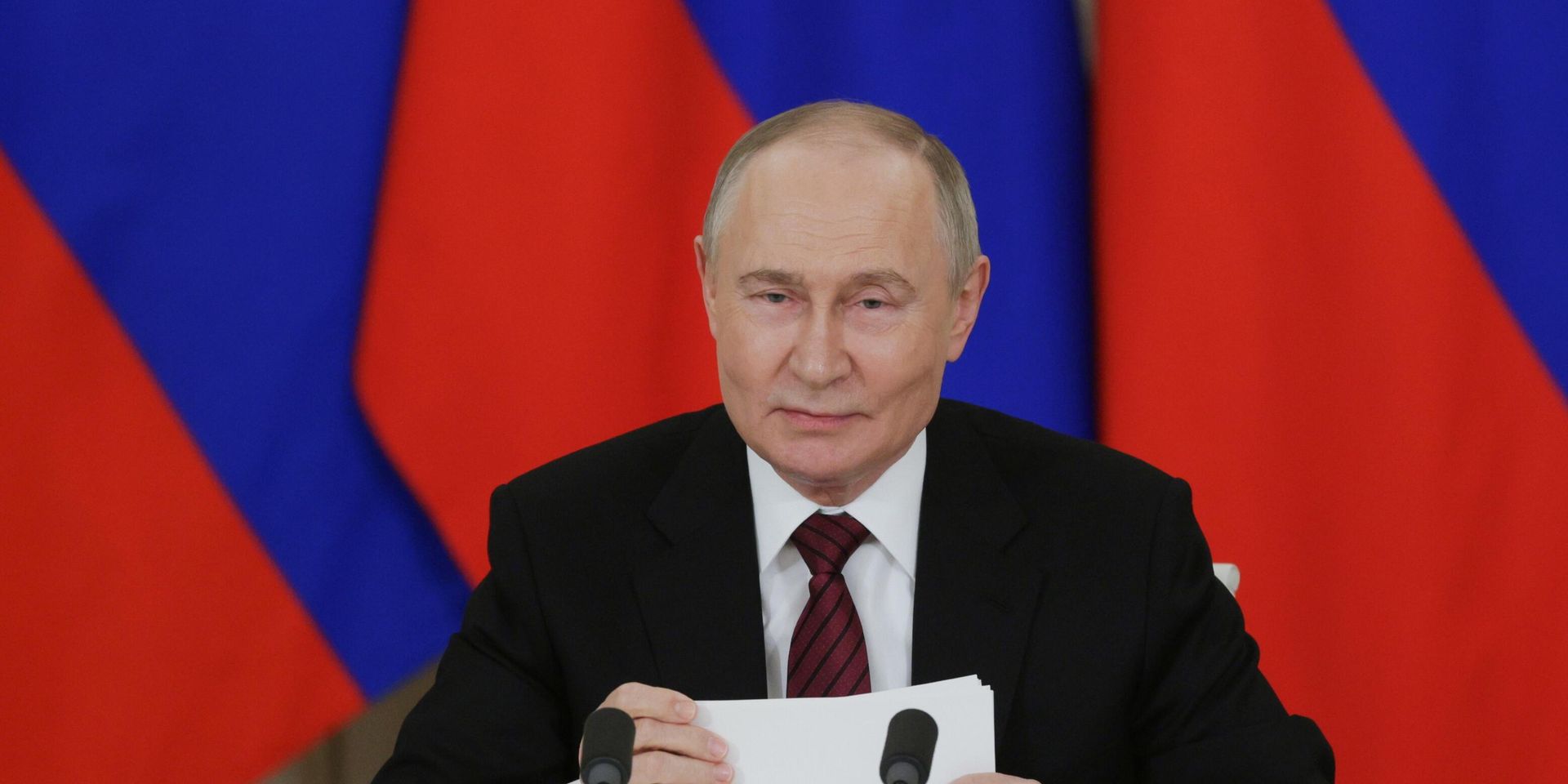 Президент РФ Владимир Путин во время обращения к представителям российских и зарубежных СМИ - ИноСМИ, 1920, 30.05.2025