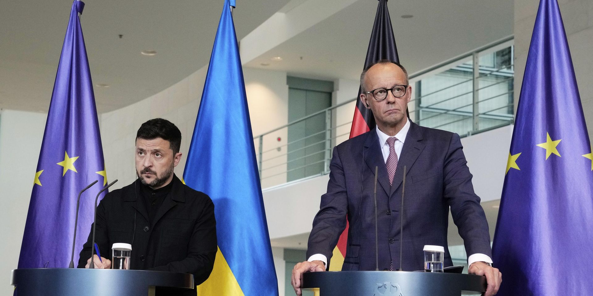 Канцлер Германии Фридрих Мерц и Владимир Зеленский в Берлине, Германия, 28 мая 2025 года - ИноСМИ, 1920, 05.07.2026