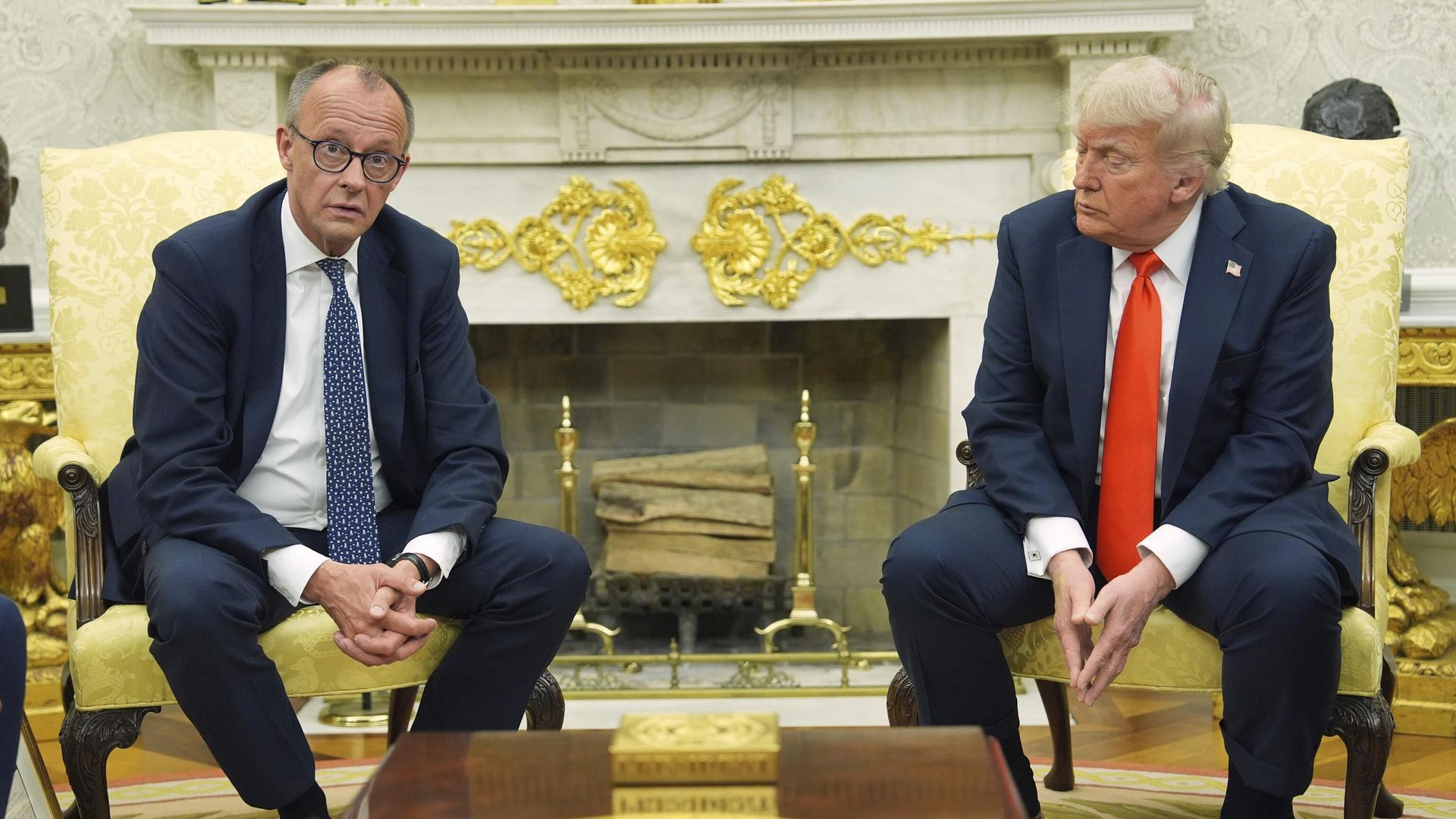 Президент Дональд Трамп встречается с канцлером Германии Фридрихом Мерцем в Овальном кабинете Белого дома  - ИноСМИ, 1920, 04.03.2026