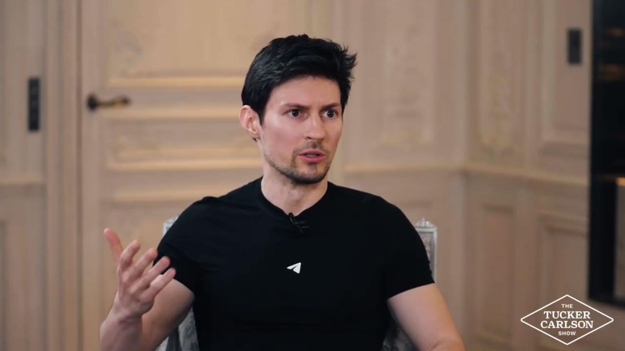 Павел Дуров дал интервью Такеру Карлсону Павел Дуров дал интервью Такеру Карлсону