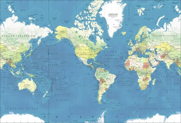 Американская карта мира 2