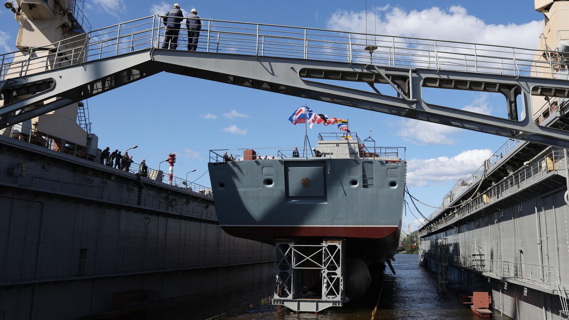 Церемония спуска на воду фрегата Адмирал Амелько в Санкт-Петербурге - ИноСМИ, 1920, 26.08.2025