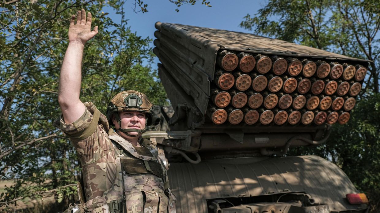 Боевая работа расчета РСЗО Град группировки войск Днепр на Запорожском направлении Боевая работа расчета РСЗО Град группировки войск Днепр на Запорожском направлении