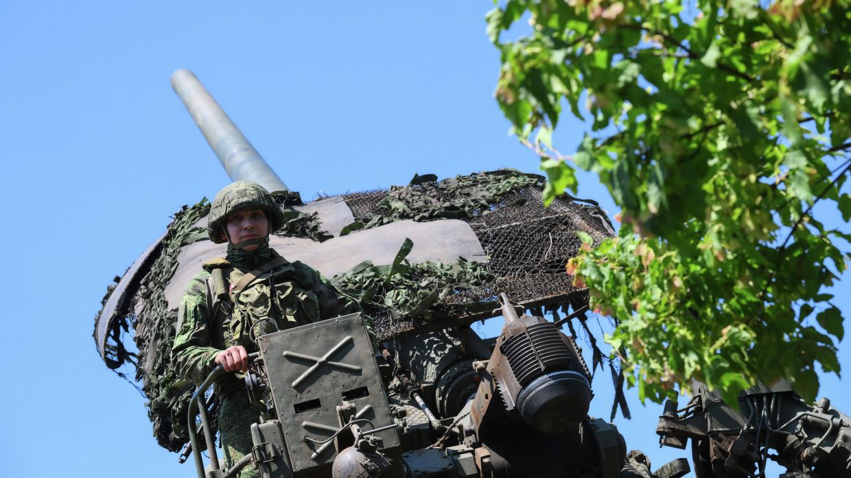 Боевая работа артиллеристов группировки войск Центр на Красноармейском направлении