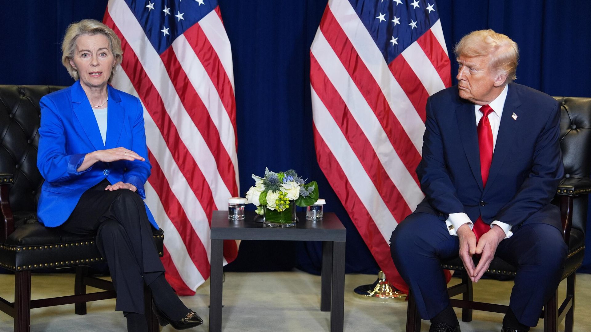 Президент Дональд Трамп встречается с председателем Европейской комиссии Урсулой фон дер Ляйен во время Генеральной Ассамблеи ООН. 23 сентября 2025 года - ИноСМИ, 1920, 25.09.2025