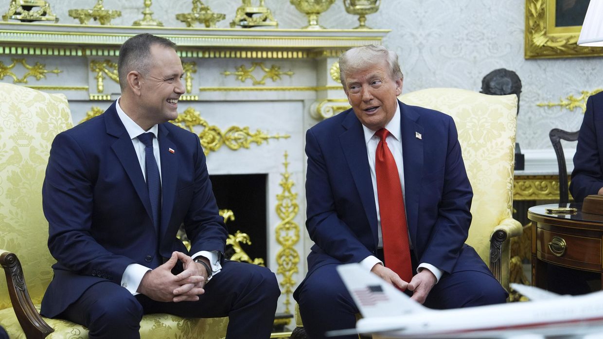 Президент США Дональд Трамп и президент Польши Кароль Навроцкий 