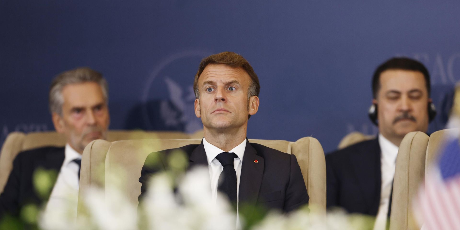 Президент Франции Эммануэль Макрон на саммите в Шарм-эль-Шейхе, Египет, 13 октября 2025 года - ИноСМИ, 1920, 14.10.2025