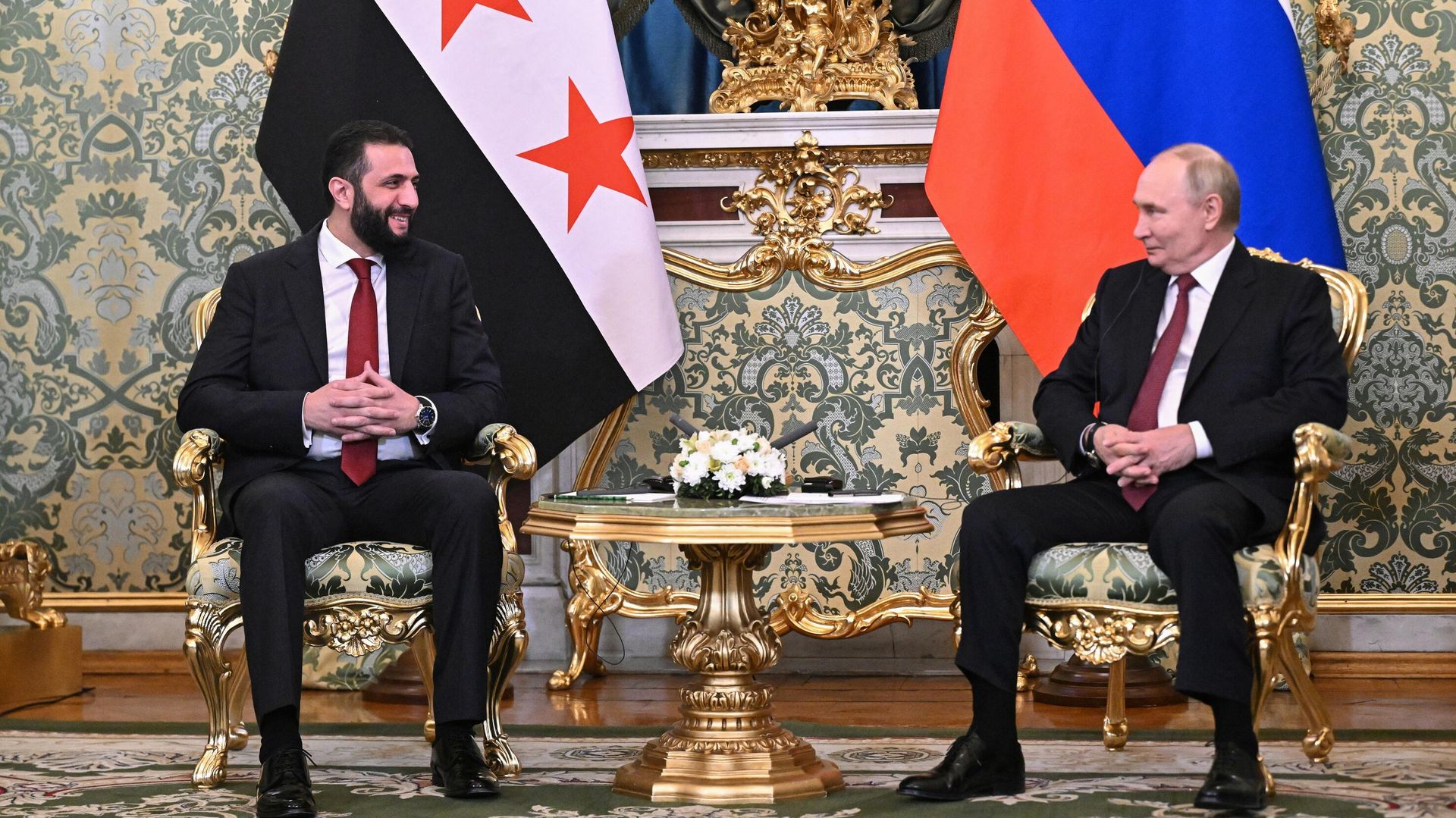 Встреча президента Владимира Путина и президента Сирии Ахмеда аш-Шараа - ИноСМИ, 1920, 15.10.2025