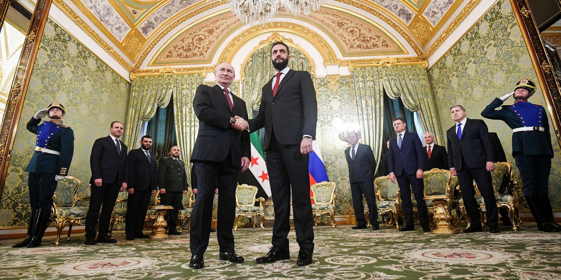 Встреча президента Владимира Путина и президента Сирии Ахмеда аш-Шараа - ИноСМИ, 1920, 01.08.2026