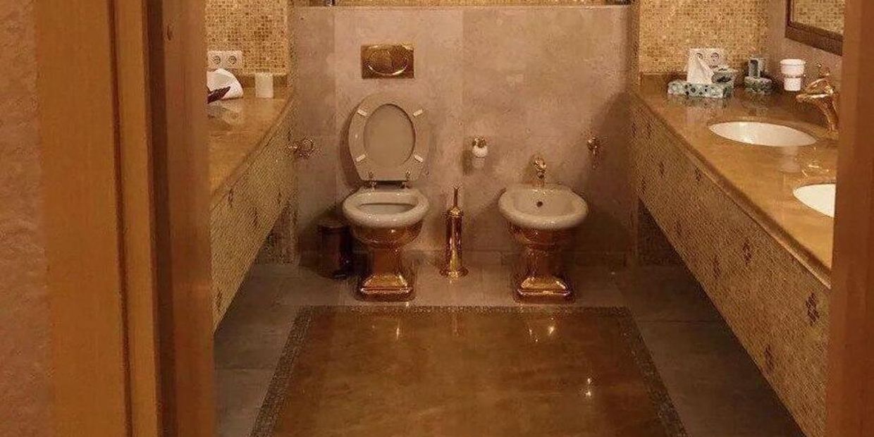 Золотой унитаз в квартире соратника Зеленского Тимура Миндича, обвиненного в коррупции