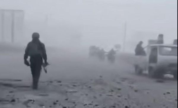 Российские войска заходят в Красноармейск под прикрытием тумана