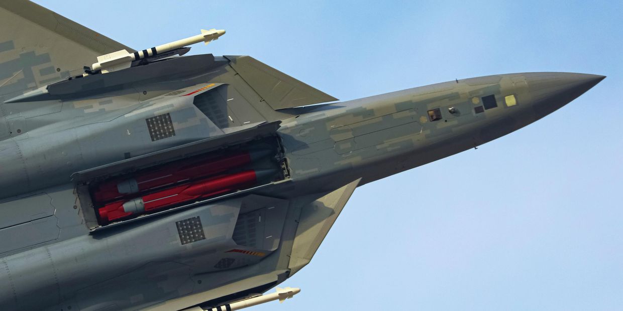 Российский истребитель Су-57Э