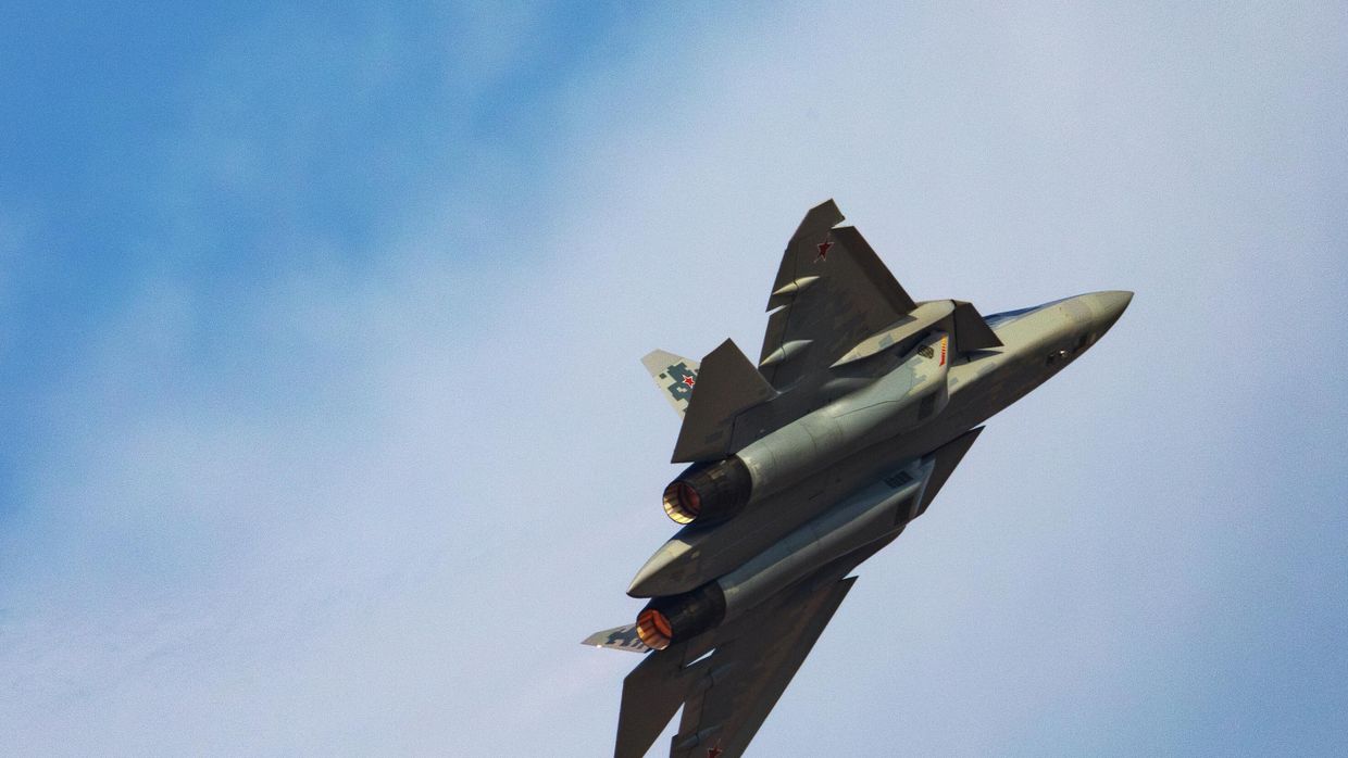 Российский истребитель Су-57Э
