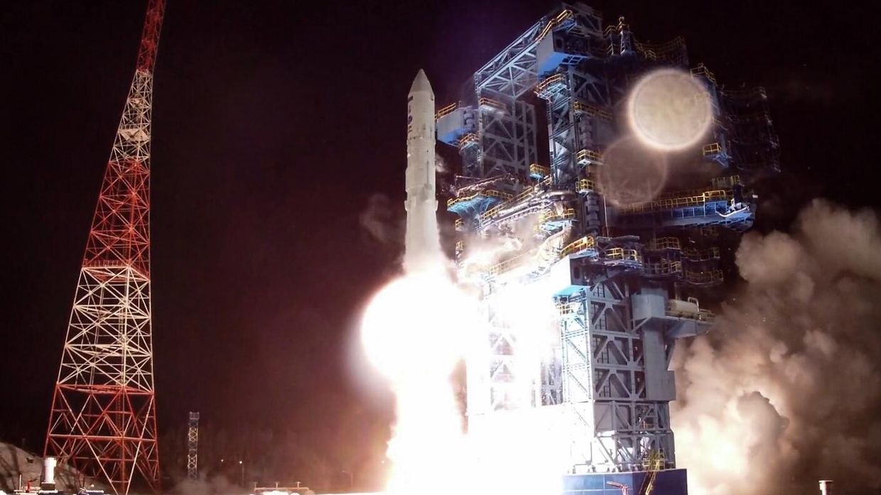 Запуск РН Ангара-1.2 с космодрома Плесецк