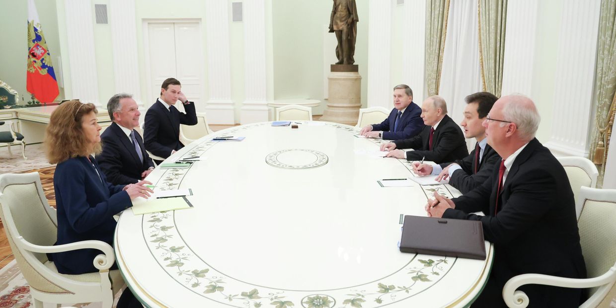 Президент Владимир Путин встретился со спецпосланником Стивеном Уиткоффом