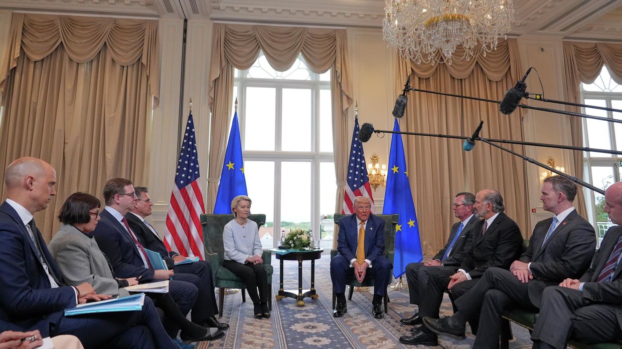 Торговая сделка президента США Дональда Трампа с представителями Евросоюза