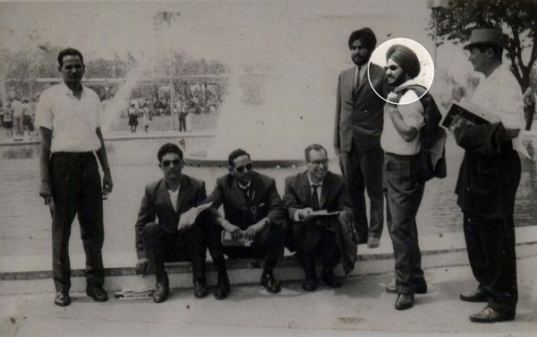 М. С. Коли с индийскими альпинистами в Нью-Йорке в 1965 году