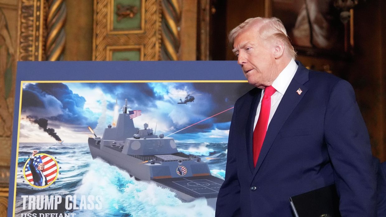 Президент США Дональд Трамп выступает в Мар-а-Лаго 22 декабря 2025 года, в Палм-Бич, штат Флорида.