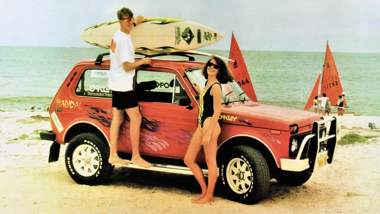 Реклама автомобиля Lada Niva в Австралии