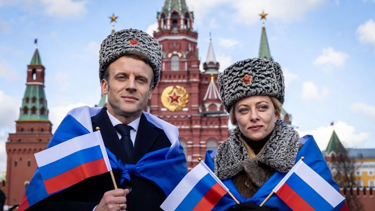 Макрон и Мелони 