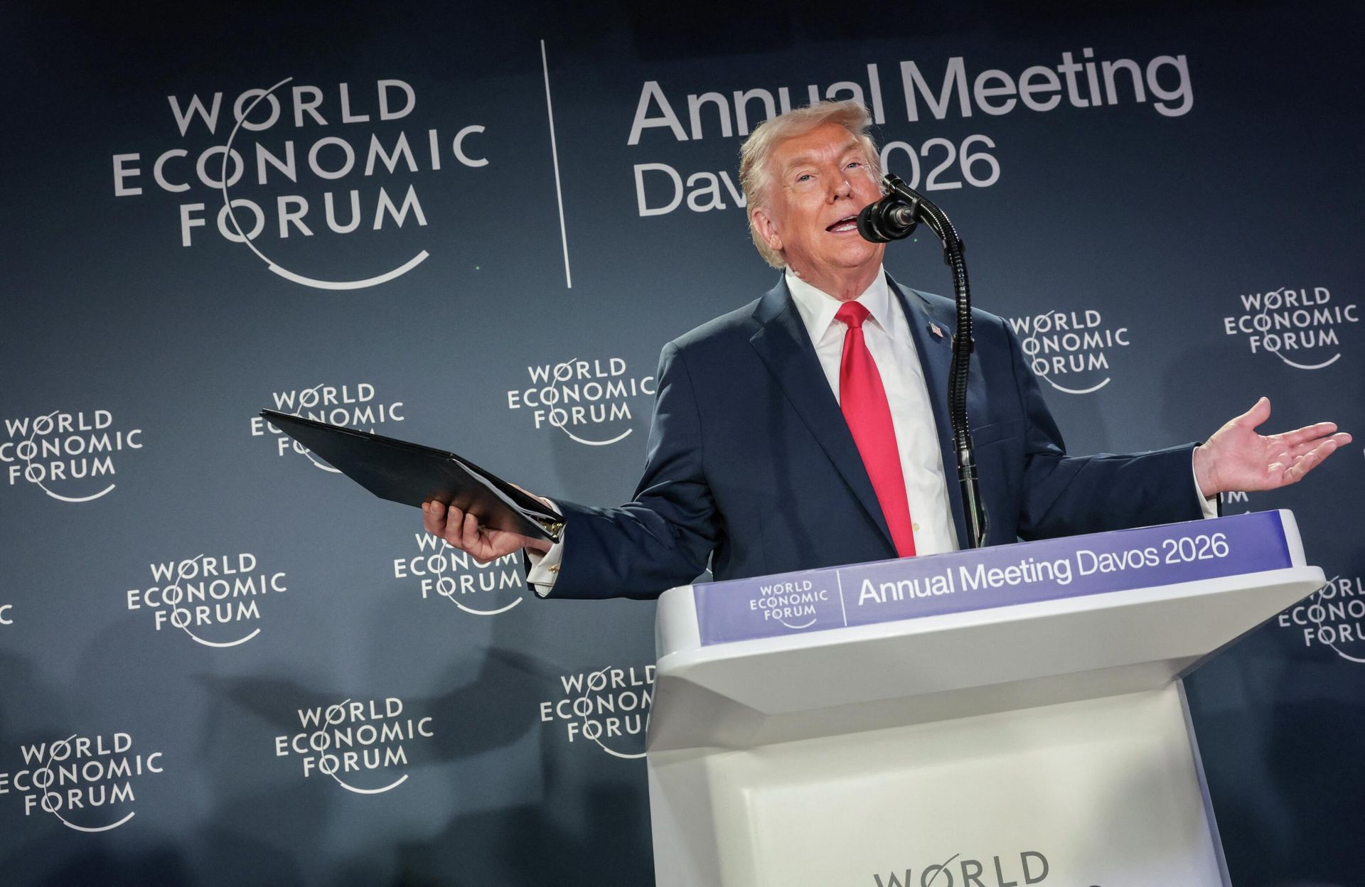 Президент США Дональд Трамп выступает на ВЭФ в Давосе, Швейцария - ИноСМИ, 1920, 27.03.2026