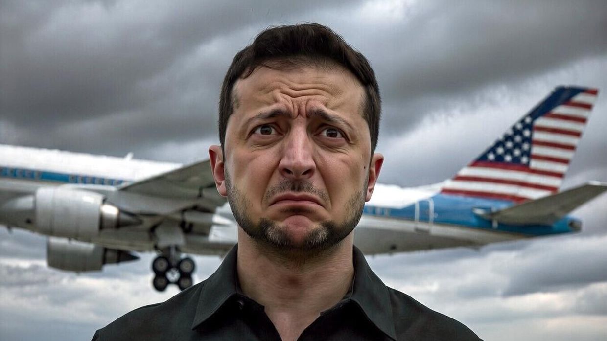 Зеленский улетел