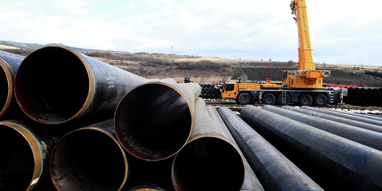 Трубы газопровода
