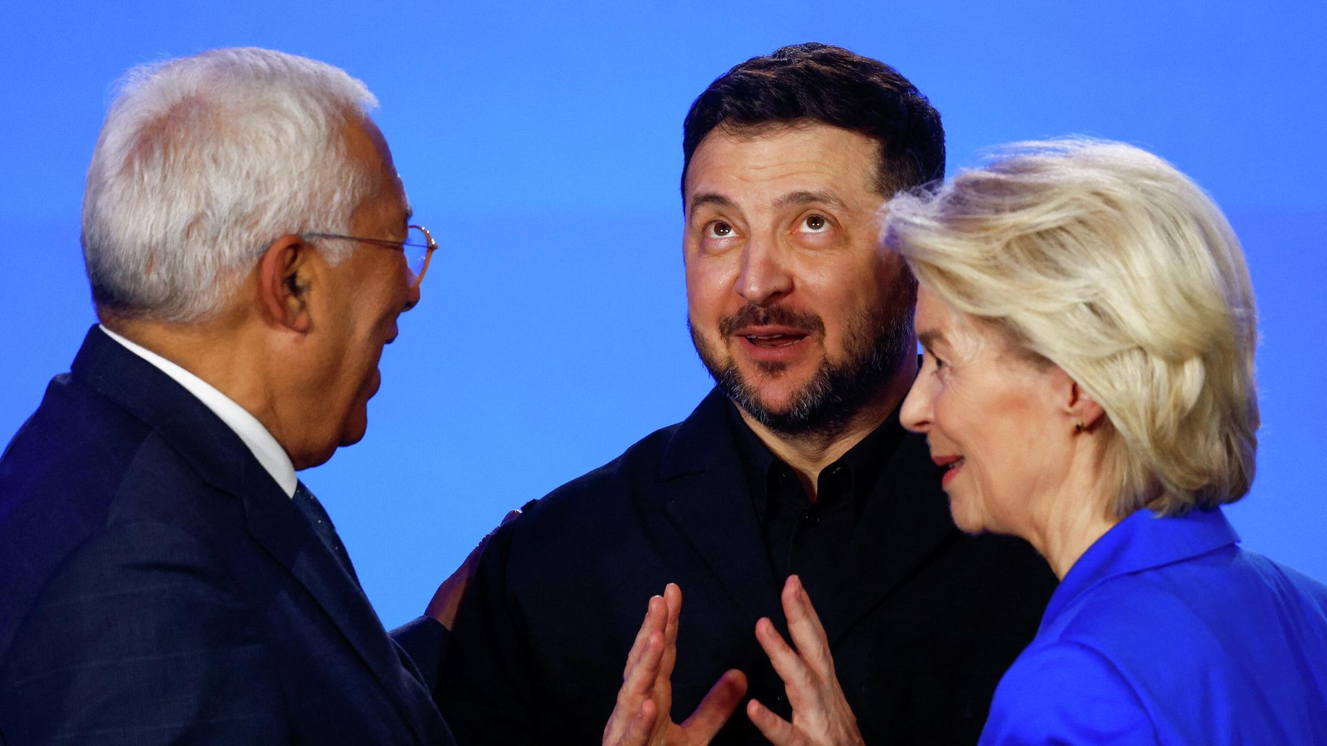 Президент Европейского совета Антонио Коста, Владимир Зеленский и президент Европейской комиссии Урсула фон дер Ляйен - ИноСМИ, 1920, 11.03.2026