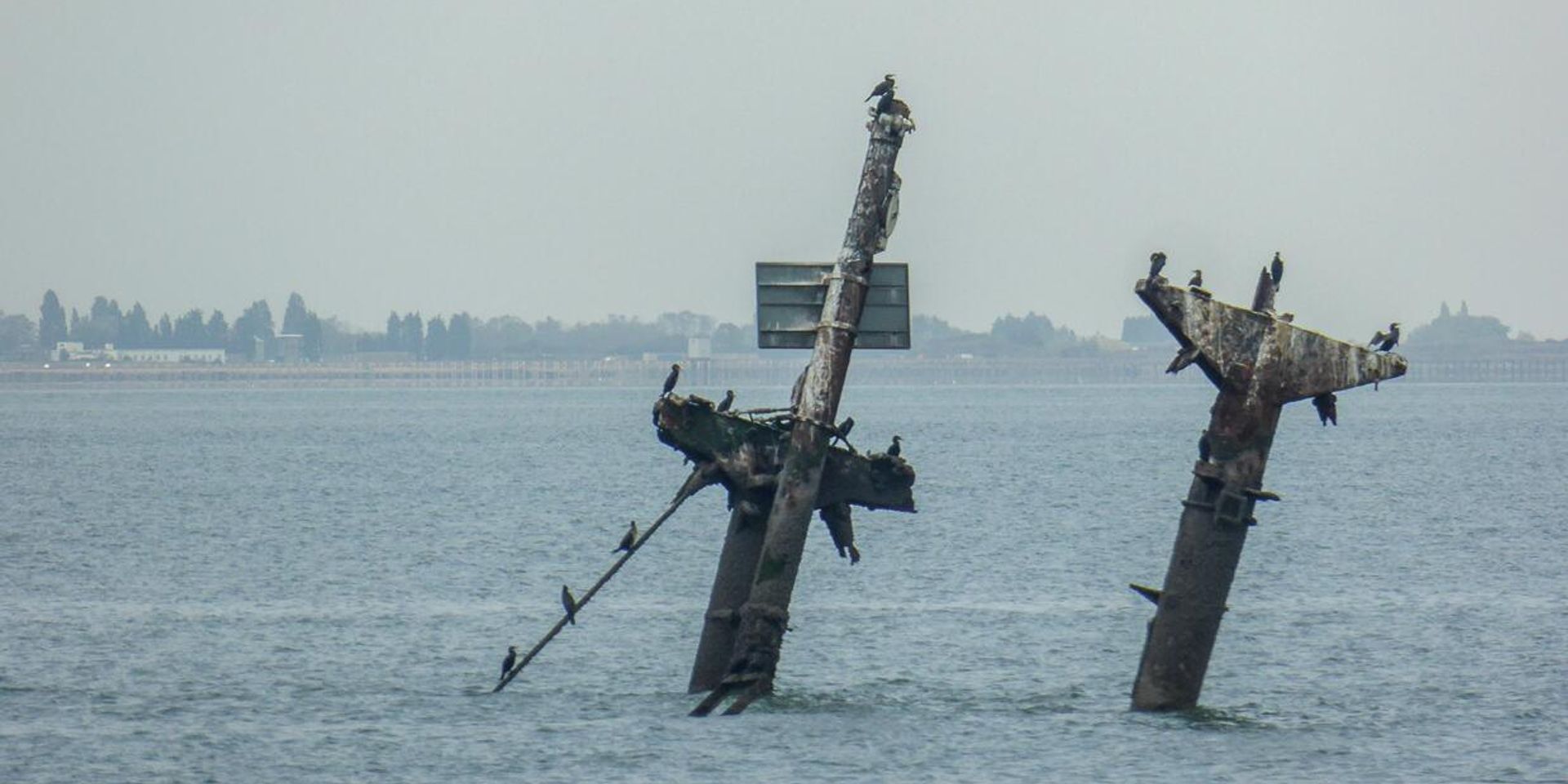 Мачты затонувшего судна Richard Montgomery - ИноСМИ, 1920, 27.03.2026