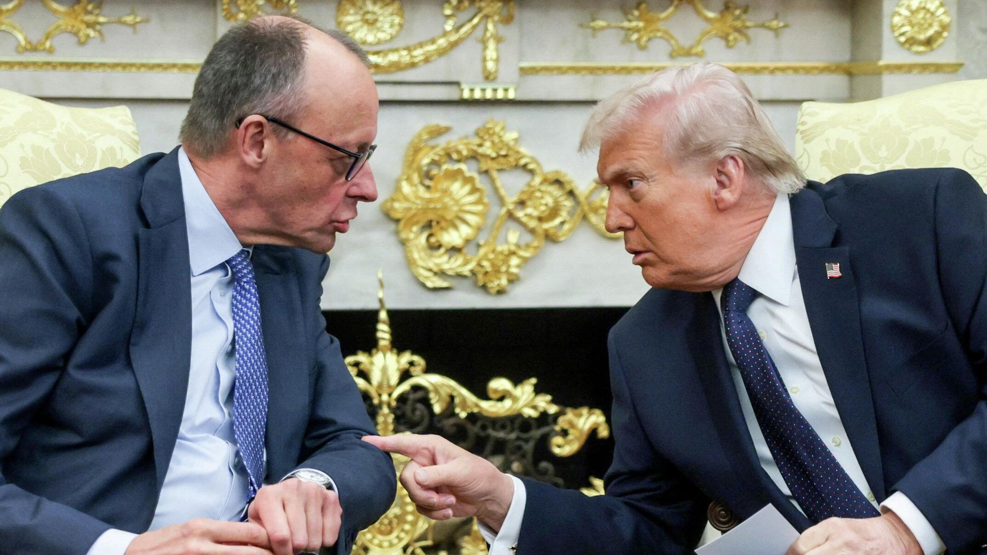 Президент США Дональд Трамп и федеральный канцлер Германии Фридрих Мерц в Овальном кабинете - ИноСМИ, 1920, 27.04.2026