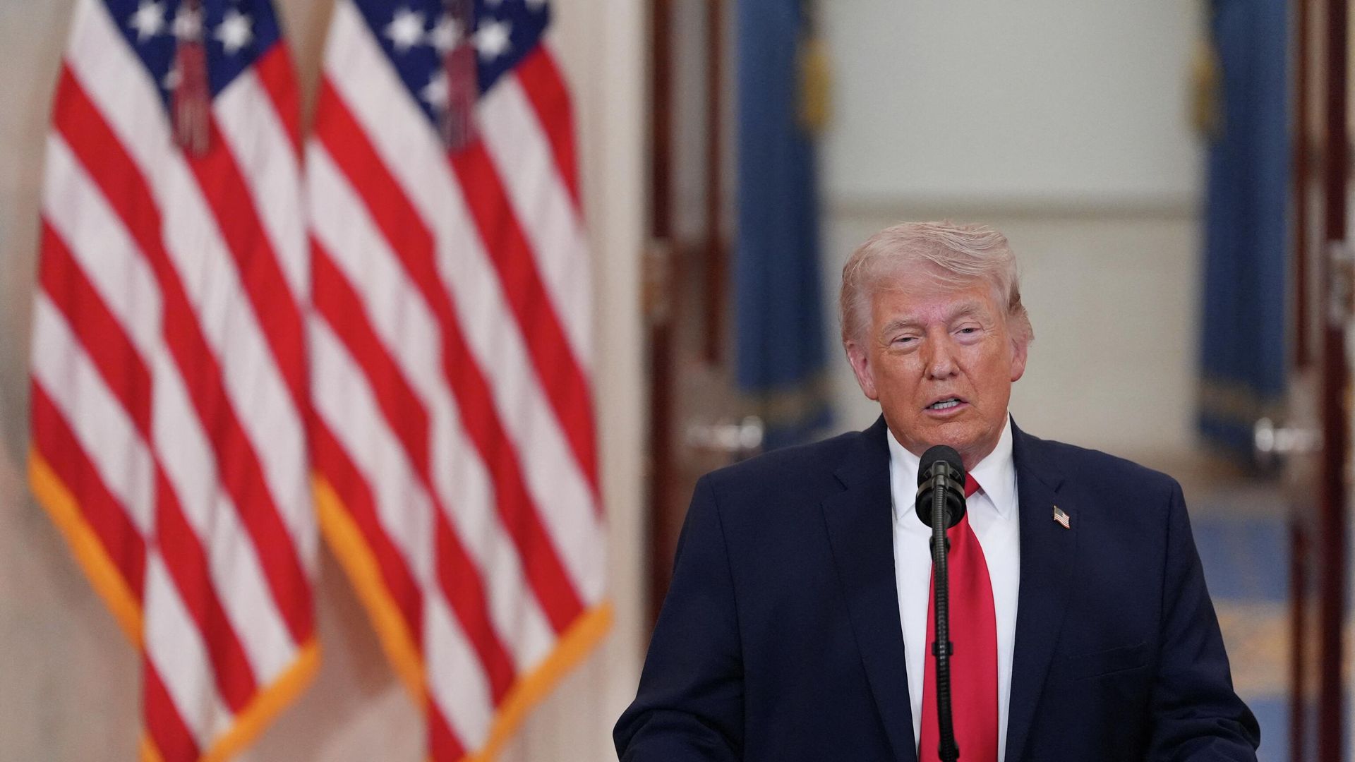 Президент США Дональд Трамп выступает с обращением к нации по поводу ситуации вокруг Ирана. 1 апреля 2026 г. - ИноСМИ, 1920, 02.04.2026