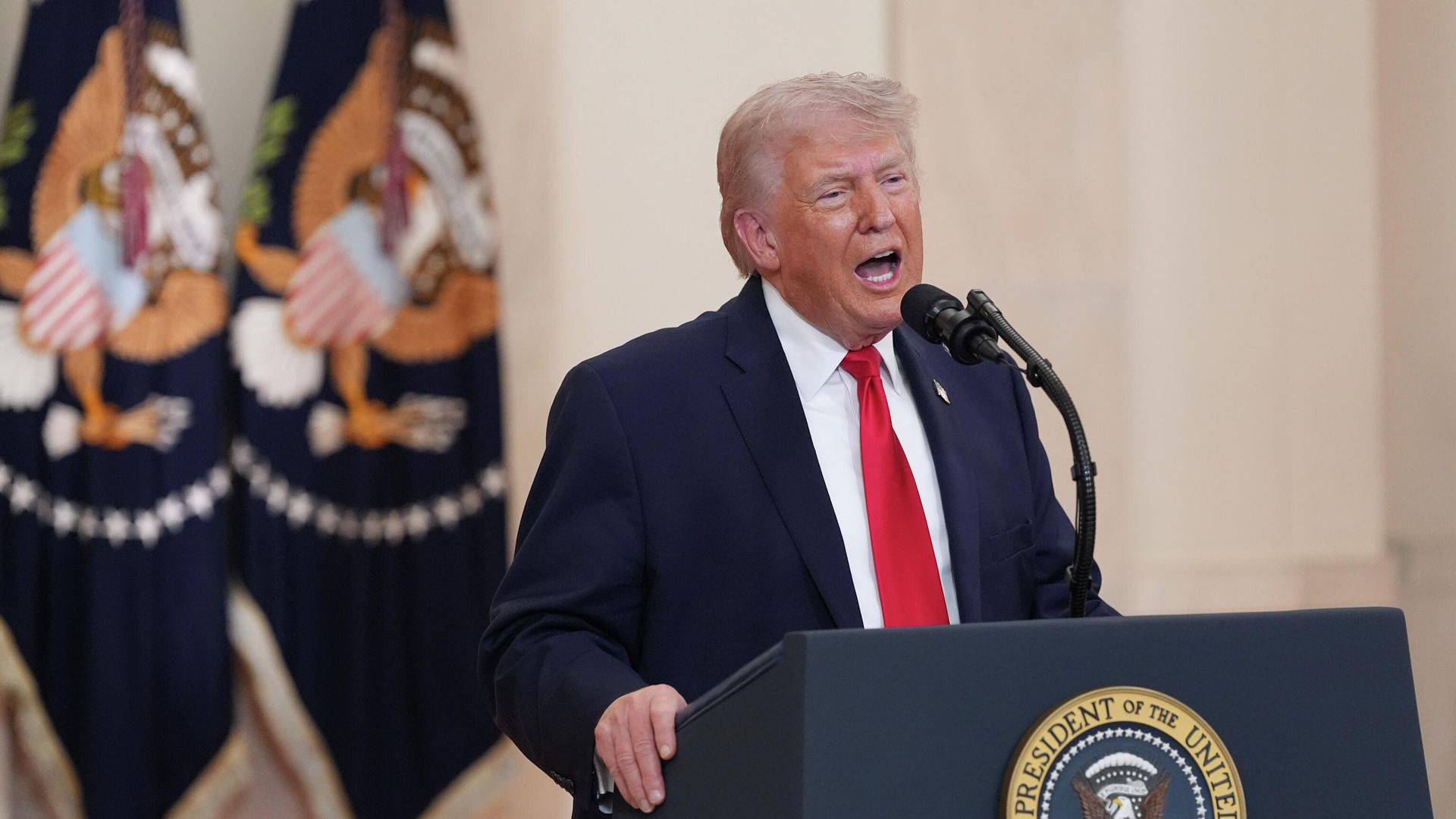 Президент США Дональд Трамп выступает с обращением к нации по поводу ситуации вокруг Ирана. 1 апреля 2026 г. - ИноСМИ, 1920, 07.06.2026