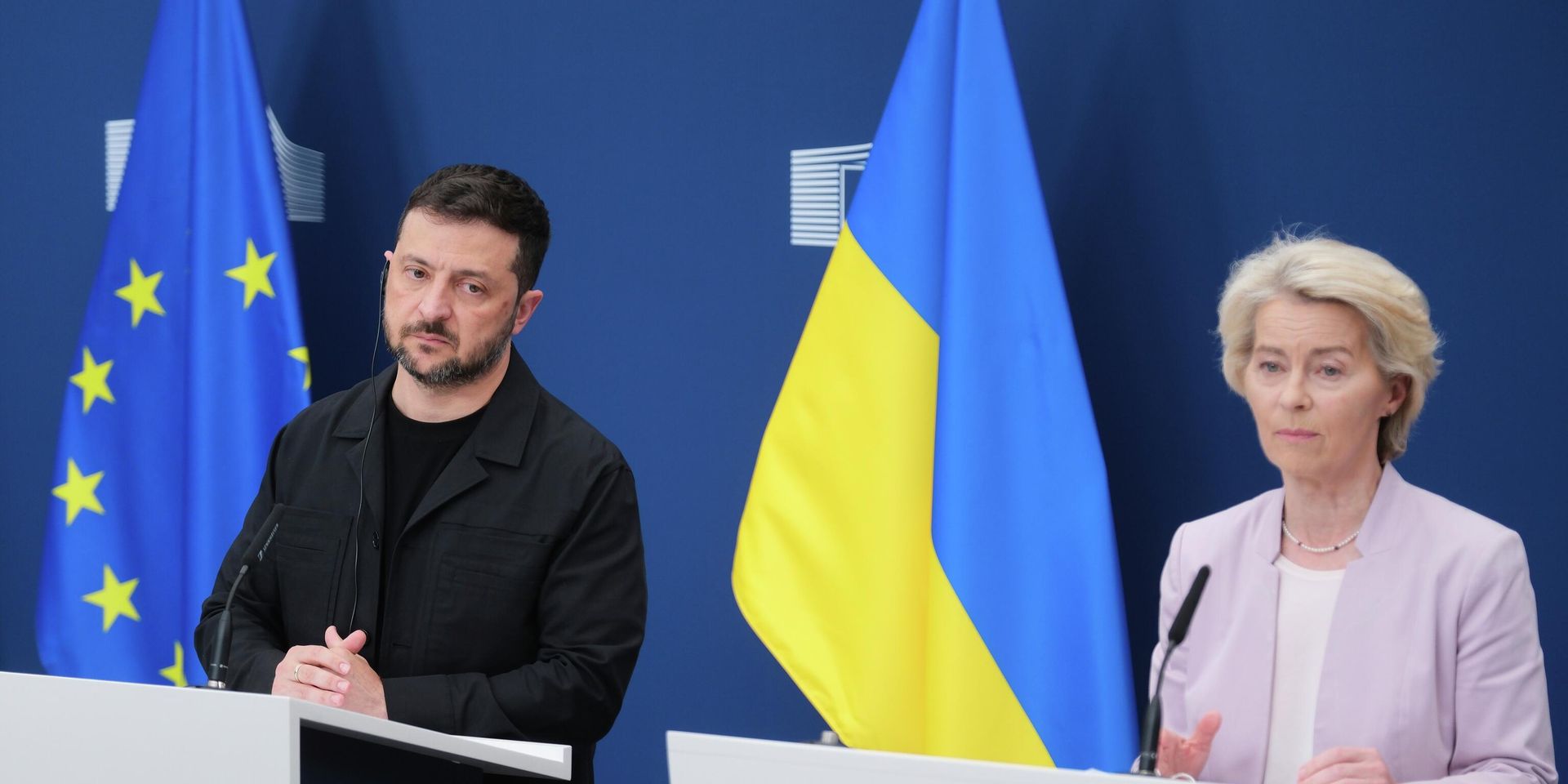 Президент Европейской комиссии Урсула фон дер Ляйен и Владимир Зеленский - ИноСМИ, 1920, 04.05.2026