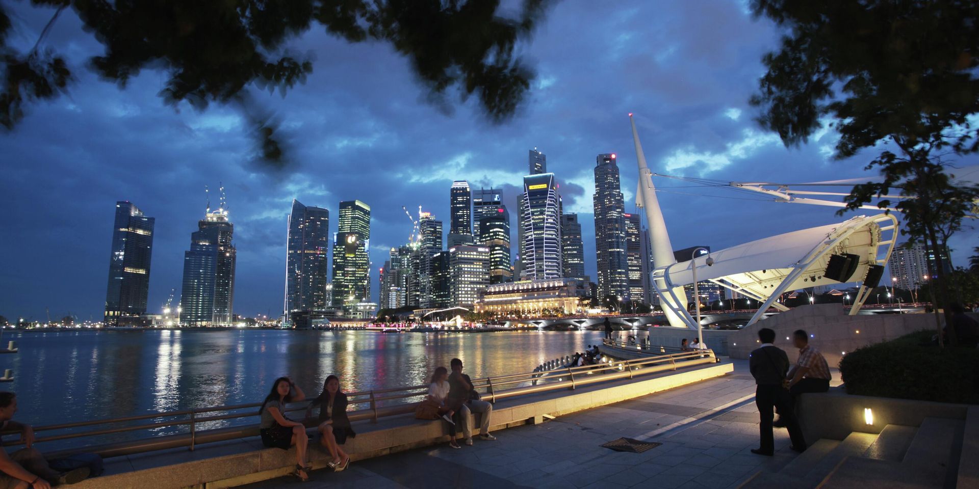 Вид на башни Сити и Singapore river от набережной Promenade. - ИноСМИ, 1920, 07.05.2026
