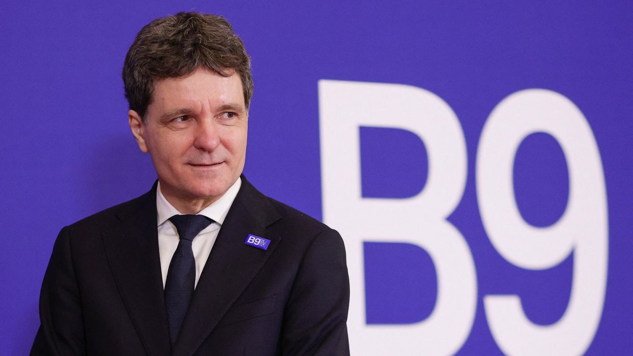 Президент Румынии Никушор Дан на саммите B9 в Бухаресте, Румыния, 13 мая 2026 года