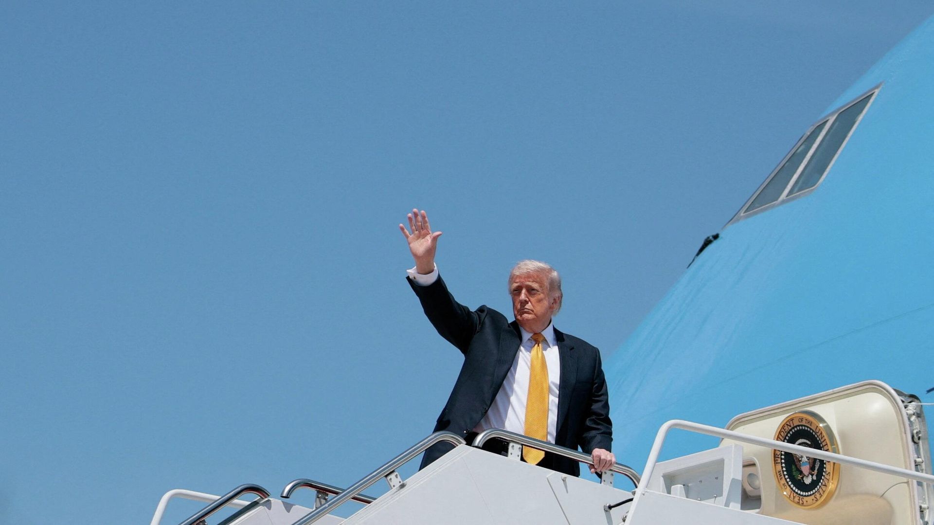 Президент США Дональд Трамп перед вылетом в Китай, на объединенной базе Эндрюс, штат Мэриленд, США, 12 мая 2026 года - ИноСМИ, 1920, 29.05.2026