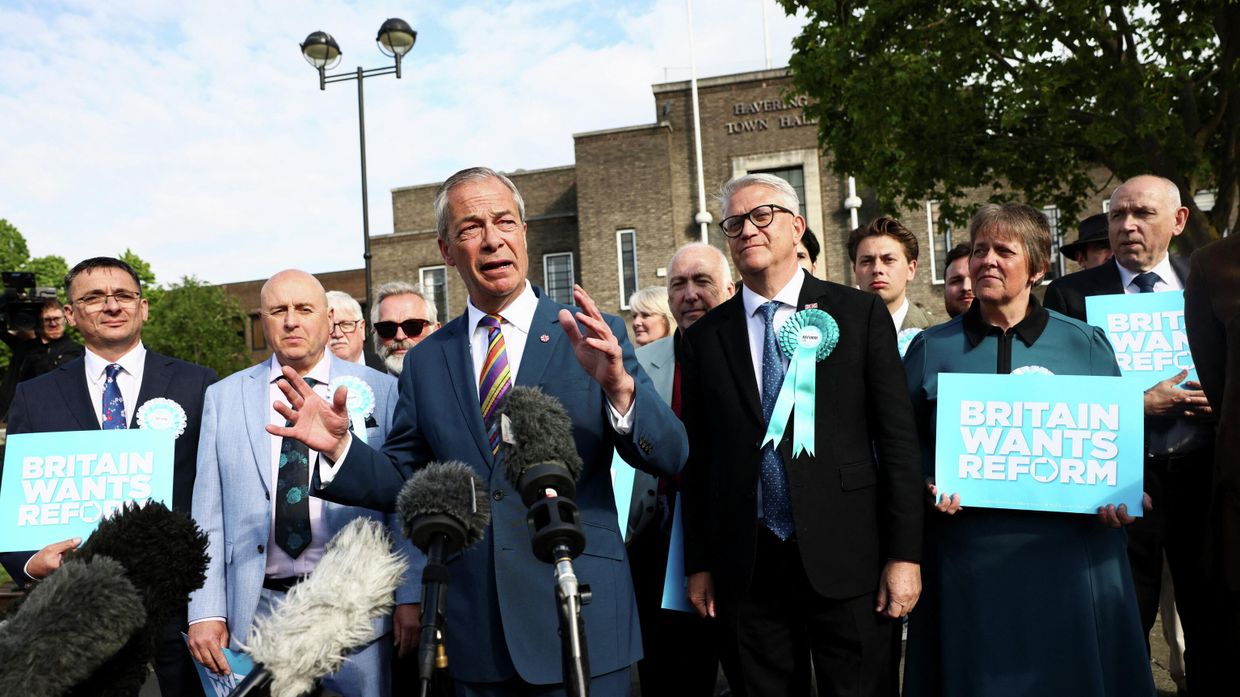 Партия Найджела Фараджа Reform UK на местных выборах в Британии