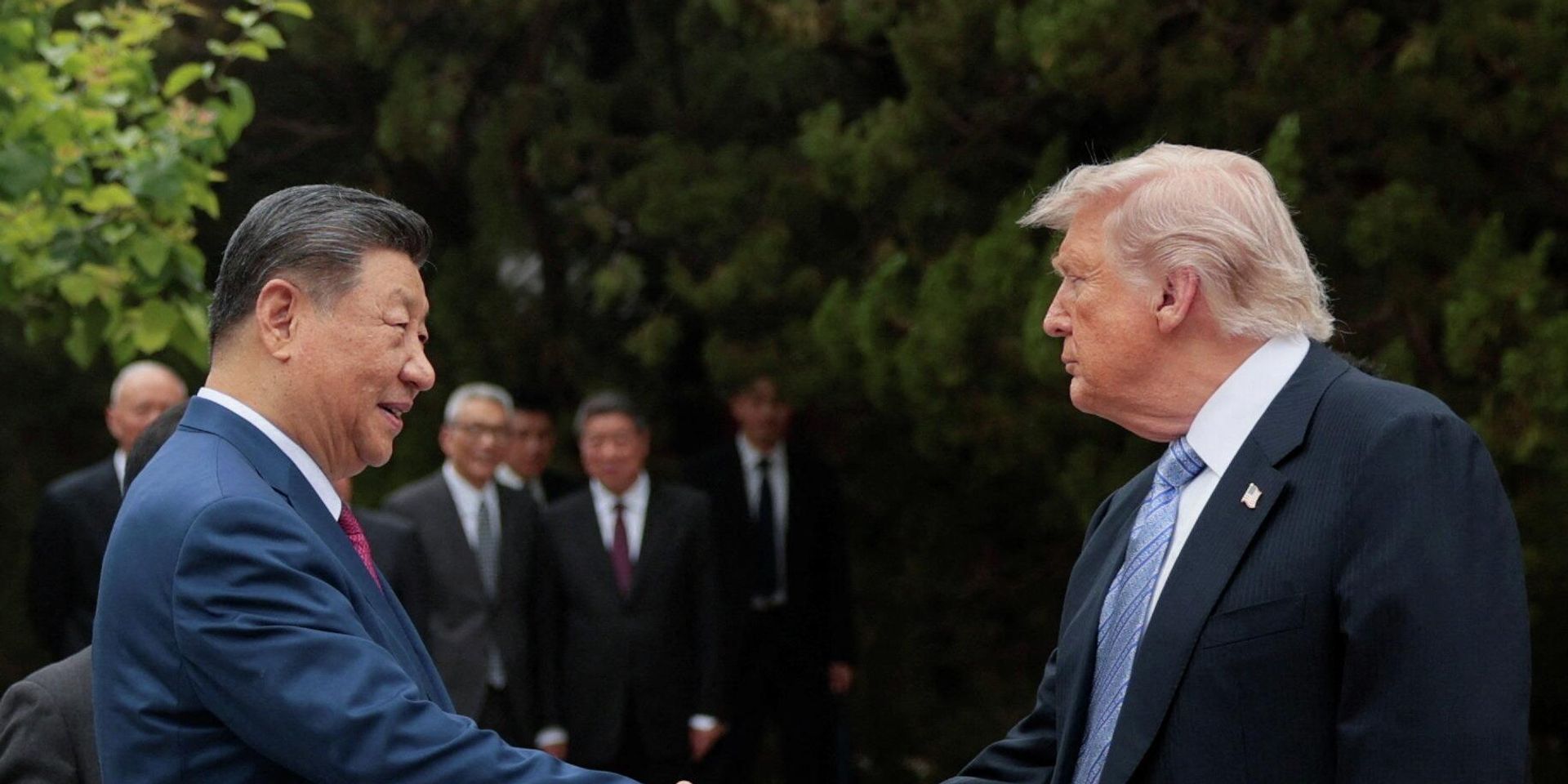 Президент США Дональд Трамп и председатель Китайской Народной Республики Си Цзиньпин в Пекине, Китай - ИноСМИ, 1920, 15.05.2026