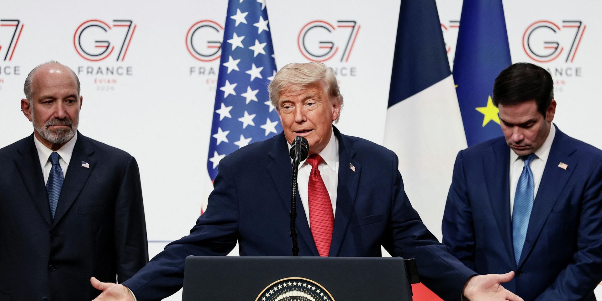 Президент США Дональд Трамп на саммите Большой семерки, Эвиан-ле-Бен, Франция - ИноСМИ, 1920, 18.06.2026