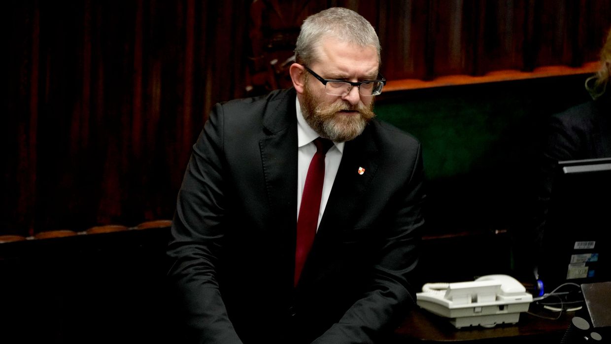 Лидер партии Конфедерация польской короны Гжегож Браун