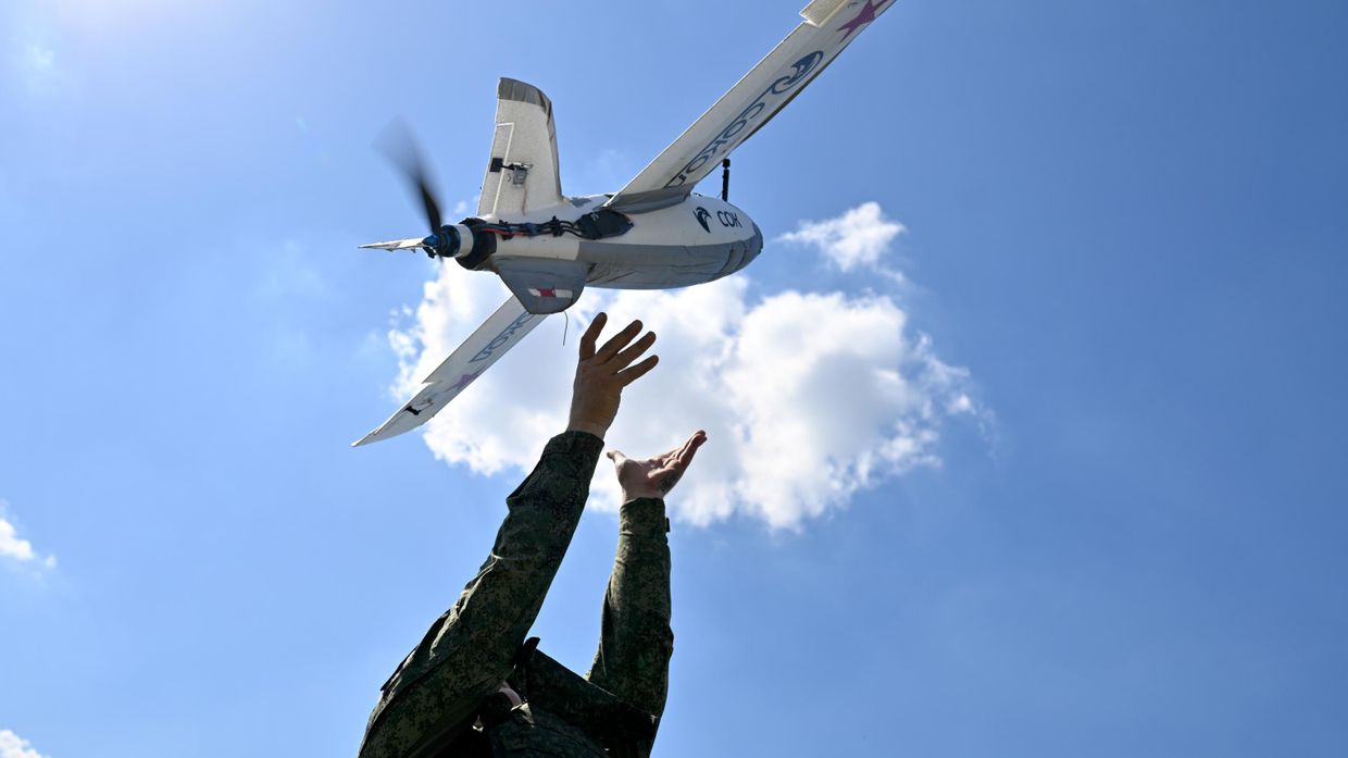 Боевая работа расчета БПЛА Сокол группировки войск Центр на Добропольском направлении СВО