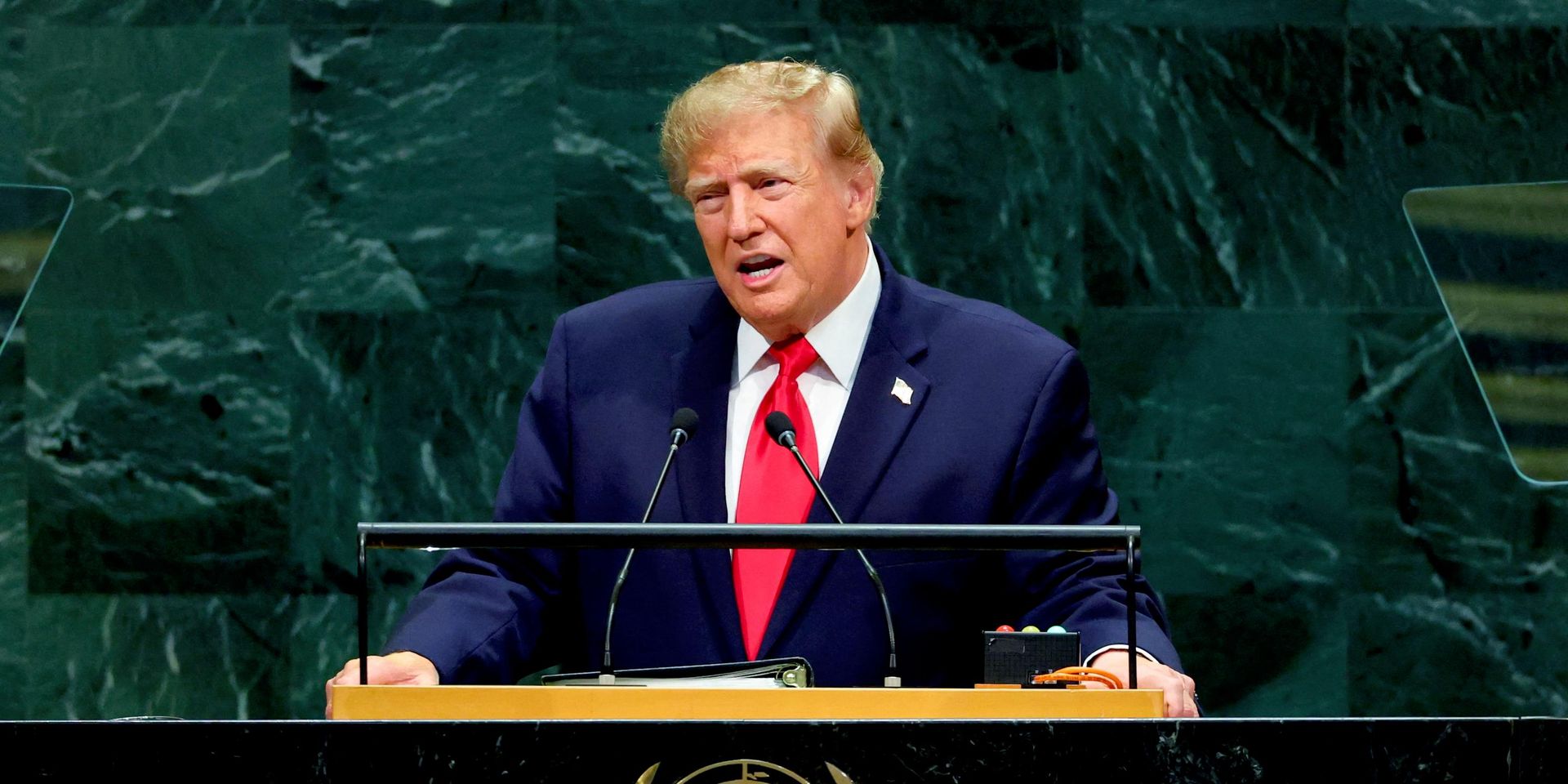 Президент США Дональд Трамп выступает на 81-й сессии Генеральной Ассамблеи Организации Объединенных Наций в штаб-квартире ООН в Нью-Йорке, США, 22 сентября 2026 года - ИноСМИ, 1920, 22.09.2026